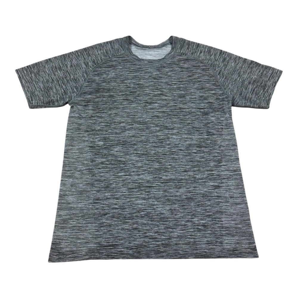 Lululemon Mens Metal Vent T Shirt Gray Size Medium Training Sretch Workout